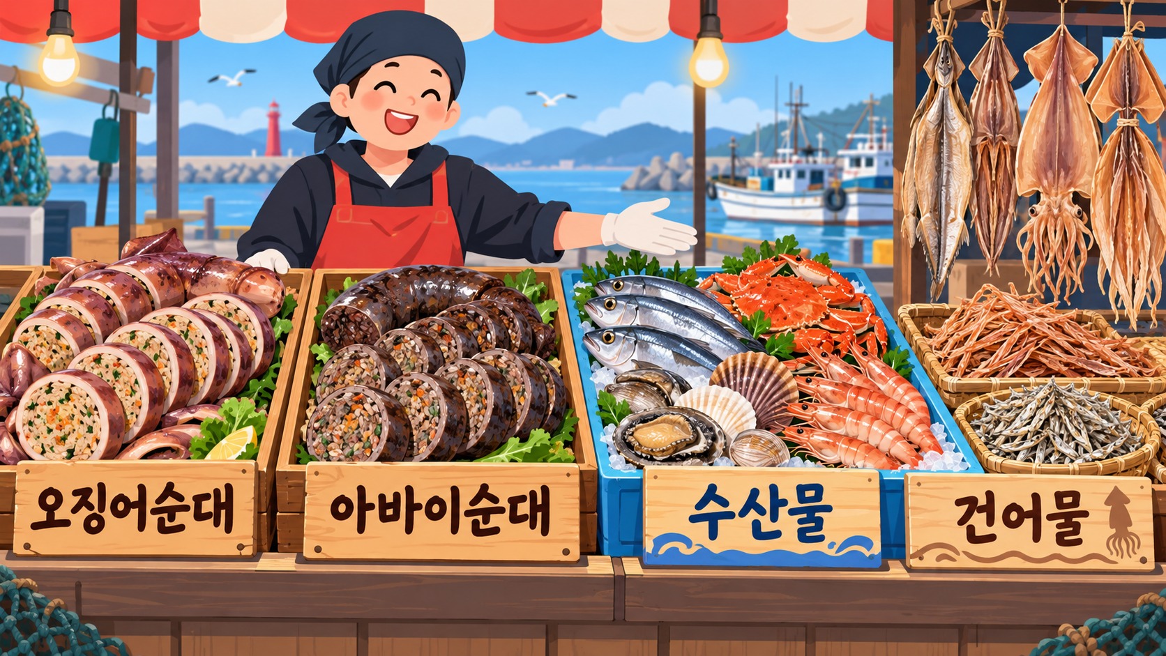 속초관광수산시장 가이드: 속초중앙시장 먹거리·주차·버스 이용법